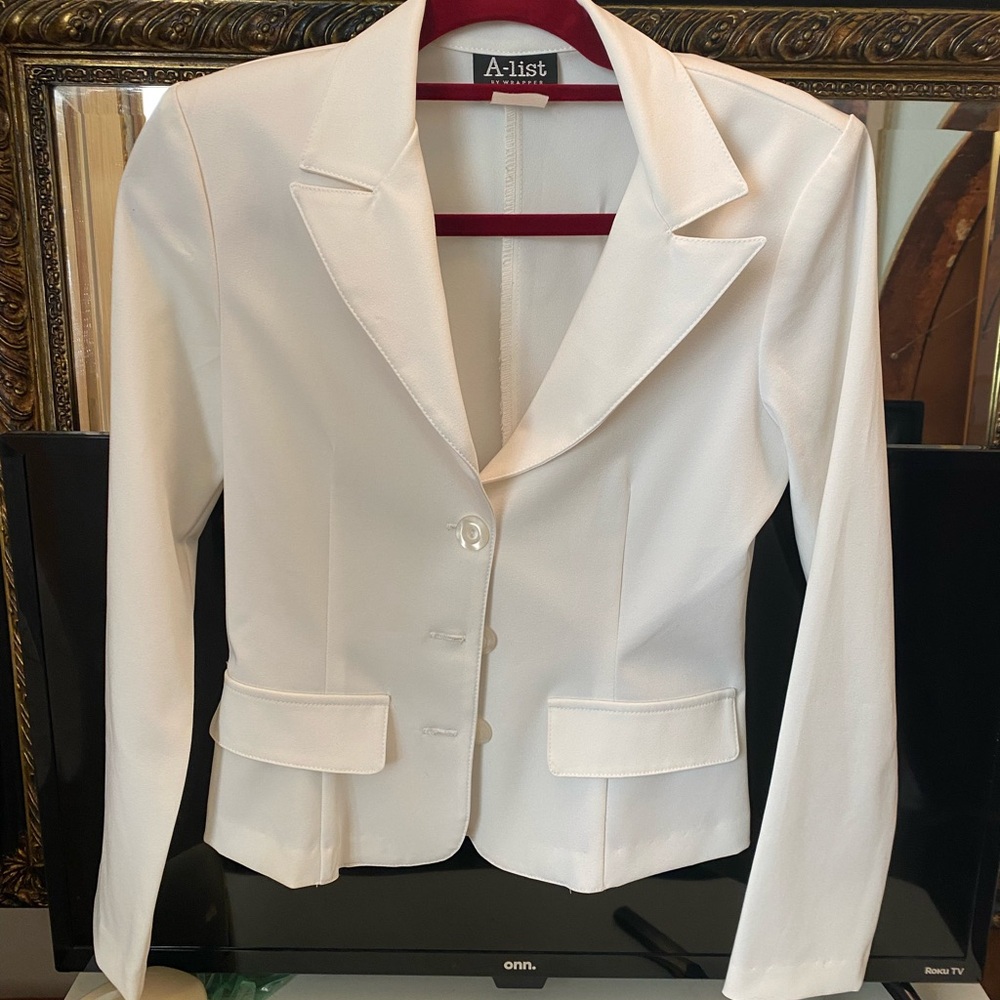 Women's Cream Blazer Jacket